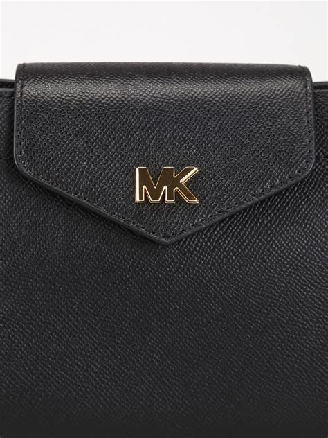 small black leather evening michael kors clutch|michael kors evening clutch.